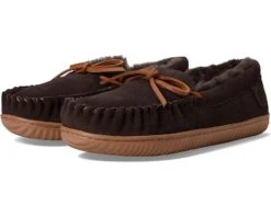 FIRESIDE By Dearfoams Nelson Bay Mocassin With Bow Tie