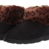 Jessica Simpson Women's And Girls Microsuede Super Soft Bootie Slippers With Indoor Outdoor Sole- Mommy & Me Set Options -Fashion Shoe Store 710grsn1eHL. AC SR920736