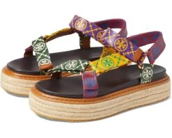 Tory Burch T Monogram Rope Sport Sandal